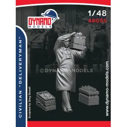Dynamo Models 48055 1/48 Civilian Deliveryman 3d Printed Resin Kit