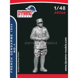 Dynamo Models 48066 1/48 French Gendarme 1944 3d Printed Resin Kit