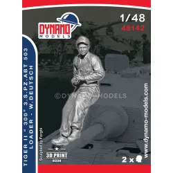 Dynamo Models 48142 1/48 Tiger Ii 300 S.pz.abt 503 Loader W.deutsch 3d Printed Resin Kit