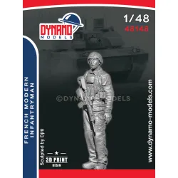 Dynamo Models 48148 1/48 French Modern Infantryman No 1 3d Printed Resin Kit