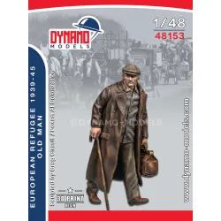Dynamo Models 48153 1/48 Civilian Refugee Man 3d Printed Resin Kit