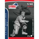 Dynamo Models 48168 1/48 Us Tank Repair Crew 3d Printed Resin Kit