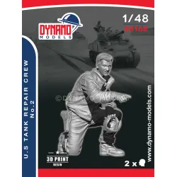 Dynamo Models 48168 1/48 Us Tank Repair Crew 3d Printed Resin Kit