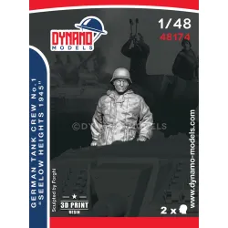 Dynamo Models 48174 1/48 German Tank Crew Seelowe Heights 1945 3d Printed Kit