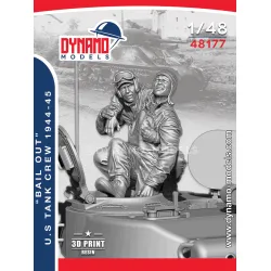 Dynamo Models 48177 1/48 Us Tank Crew 1944-1945 Bail Out 3d Printed Kit