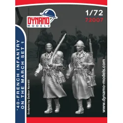 Dynamo Models 72007 1/72 French Infantry On The March 1940 Ww2 3d Printed Kit