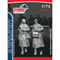 Dynamo Models 72008 1/72 French Infantry On The March 1940 Ww2 3d Printed Kit