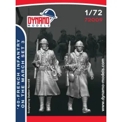 Dynamo Models 72009 1/72 French Infantry On The March 1940 Ww2 3d Printed Kit