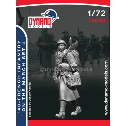 Dynamo Models 72010 1/72 French Infantry On The March 1940 Ww2 3d Printed Kit