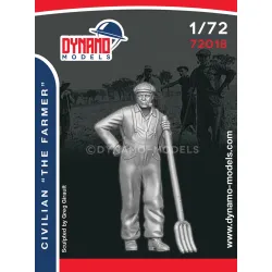 Dynamo Models 72018 1/72 Civilians The Farmer Ww2 3d Printed Kit