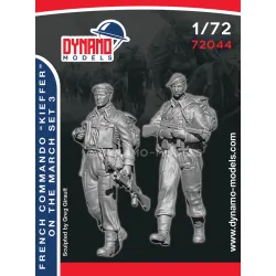 Dynamo Models 72044 1/72 French Commando Kieffer Marching 3d Printed Resin Kit
