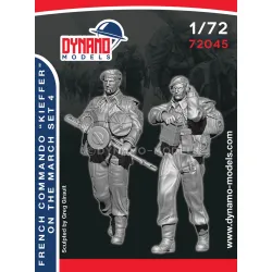 Dynamo Models 72045 1/72 French Commando Kieffer Marching 3d Printed Resin Kit