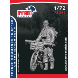 Dynamo Models 72046 1/72 French Commando Kieffer Marching 3d Printed Resin Kit