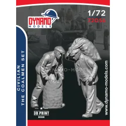Dynamo Models 72056 1/72 Civilian The Coalmen Set 3d Printed Resin Kit