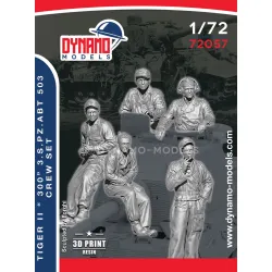 Dynamo Models 72055 1/72 U.s/Free French Forces Tank Crew 3d Printed Resin Kit