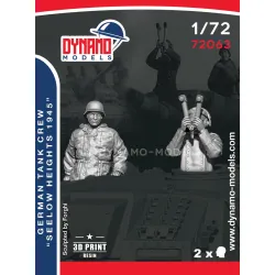 Dynamo Models 72063 1/72 German Tank Crew Seelowe Heights 1945 3d Printed Resin Kit