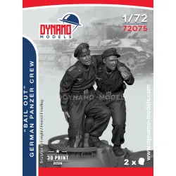 Dynamo Models 72075 1/72 1940 German Tank Crew Bail Out Ww2 3d Printed Resin Kit