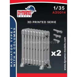 Dynamo Models A35015 1/35 Radiator Large With 8 Columns 3d Printed Resin Kit