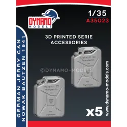 Dynamo Models A35023 1/35 German Jerry Can Nowak Bautzen 1941 5x Open Cap And 5 Closed Cap