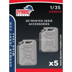 Dynamo Models A35025 1/35 German Jerry Can Miag 1944 5 Open And 5 Closed Cap