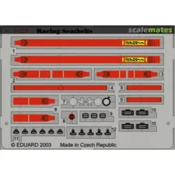 Eduard 24201 1/24 Sabelt 6 Points Red Photo-etched For Car Photo Etched Set