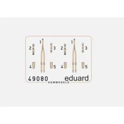 Eduard 49084 1/48 Ijn Seatbelts Superfabric Textile For Aircraft