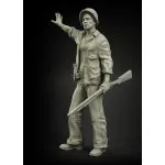 Panzer Art Fi35-013 1/35 Us Army Pto Tanker With Trench Gun Resin Model Kit