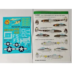 Foxbot 32-019 1/32 Decal For Lockheed P-38 Lightning Pin-up Nose Art Part I For Hobbycraft Revell Trumpeter Kits