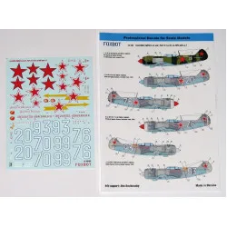 Foxbot 48-084 1/48 Lavochkin Fighters At War Part 2 La-5f La-5fn And La-7 For Academy Aml Bilek Kp Eduard Hasegawa Gavia South Front Vector Kits