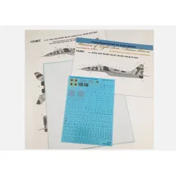 Foxbot 72-027a 1/72 Mikoyan Mig-29ub Ukranian Air Forces Decals With Masks