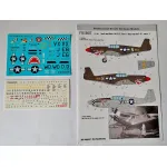 Foxbot 72-051 1/72 North American P-51 Mustang Nose Art Part 1 And Stencils For Academy Arma Hobby Az Model Airfix Brengun Eduard Hasegawa Heller Hobbyboss Revell Italeri Kp Monogram Special Hobby Tamiya Kits