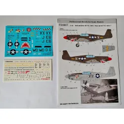 Foxbot 72-051 1/72 North American P-51 Mustang Nose Art Part 1 And Stencils For Academy Arma Hobby Az Model Airfix Brengun Eduard Hasegawa Heller Hobbyboss Revell Italeri Kp Monogram Special Hobby Tamiya Kits