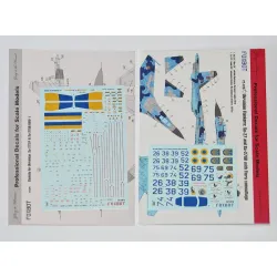 Foxbot 72-076t 1/72 Ukrainian Su-27 And Su-27ub With Flora Camouflage And Stencils 72-075 For Airfix Hasegawa Heller Icm Trumpeter Kits