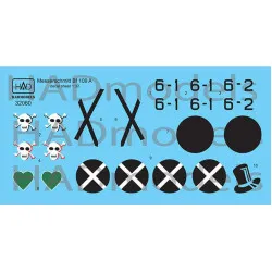 Had Models 32060 1/32 Decal For Messerschmitt Bf 109 A Accessories Kit