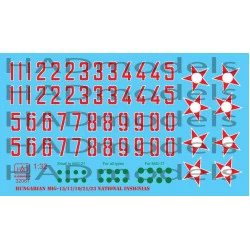Had Models 32061 1/32 Decal For Hungarian National Insignias 1950-1990