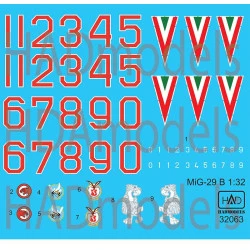 Had Models 32063 1/32 Decal For Mig-29 In Hungarian Service Old Painting