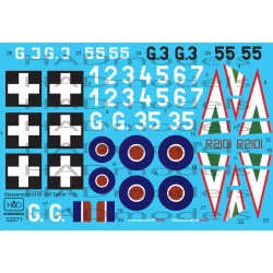 Had Models 32071 1/32 Decal For Messerschmitt 108 Taifun Accessories Kit