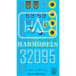 Had Models 32095 1/32 Decal For Su-27ub 69 Extended Ukrainian Air Force