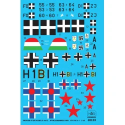 Had Models 48133 1/48 Decal For Fw 189 Accessories For Aircraft