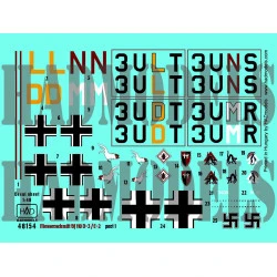 Had Models 48155 1/48 Decal For Bf 110 D-3/E-2 Africa Part 2 Accessories Kit