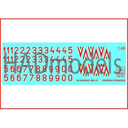 Had Models 48191 1/48 Hungarian National Insignias And Numbers For Mig 1990-1998