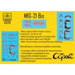 Had Models 48219 1/48 Decal For Mig-21 Bis Capeti 1993 The Last Flight