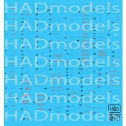 Had Models 48237 1/48 Decal For Mig-21 Mf/Bis Stencil 2 Blue Accesories Kit