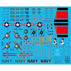 Had Models 48250 1/48 Decal Fot F-14a Black Aces The Final Countdown