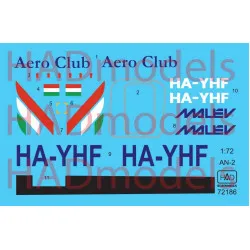 Had Models 72186 1/72 Decal For An -2 Malev Accessories For Aircraft