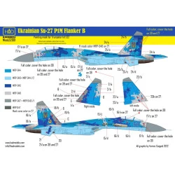 Had Models M32001 1/32 Painting Mask For Su-27 B Ukrainian Digital Camouflage