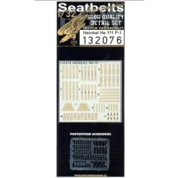 Hgw 132076 1/32 Seatbelts For Heinkel He 111 P-1 For Revell Kits Accessories Kit