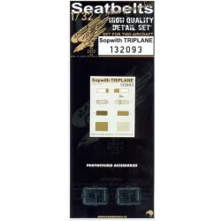 Hgw 132093 1/32 Seatbelts For Sopwith Triplane For Wingnut Wings Kits