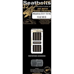 Hgw 132303 1/32 Albatros D.v/D.va Double-sided Seatbelts Accessories For Aircraft