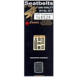 Hgw 148526 1/48 Seatbelts For P-47d Thunderbolt Pre-cut Laser Accessories